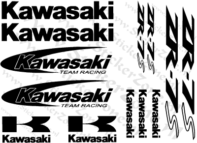 Stickerset Kawasaki ZR7S