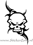 Voorbeeld van een Skull Sticker
